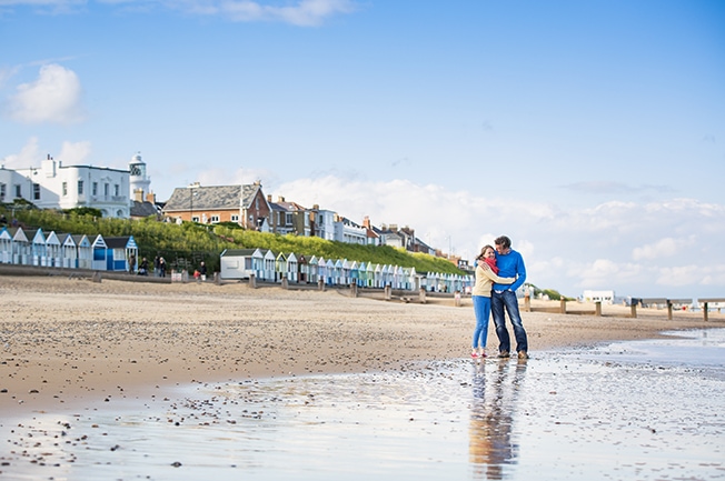 Tess and Andrews Engagement Shoot on Southwold Beach