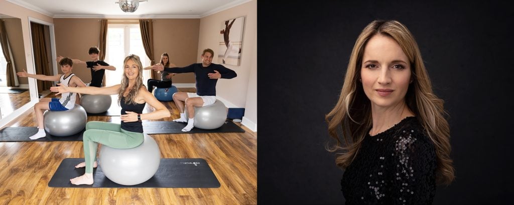 Personal Branding images of a Pilates Instructor at work